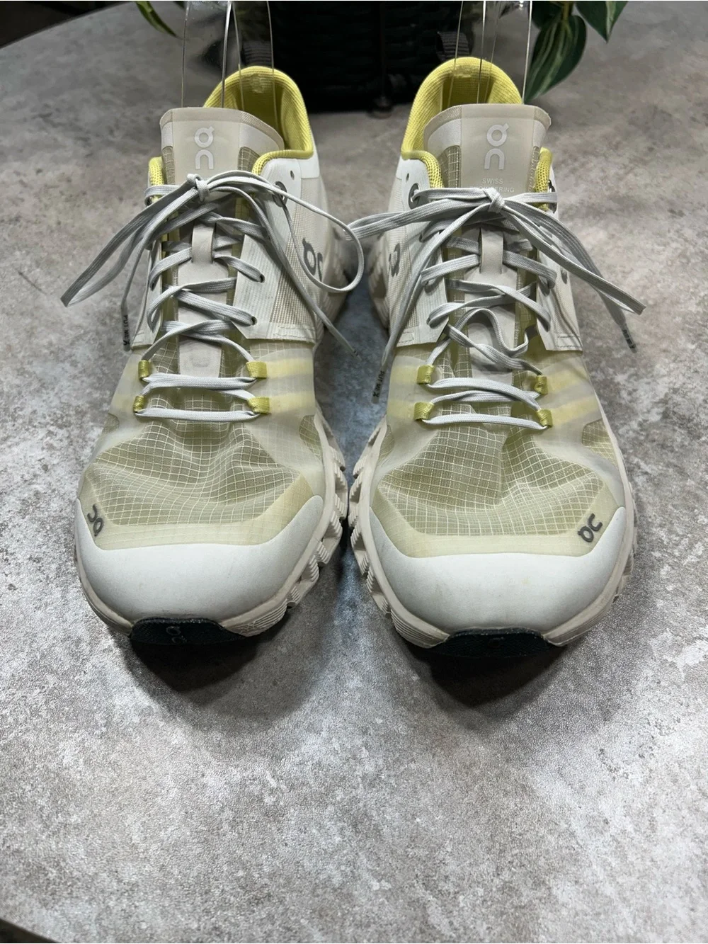On Running Running Cloudnova Womens Size  8 Running Shoes - White & Lemon
